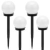 4-Pack Solcellslampor Klot Trädgårdsbelysning