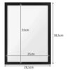 2-pack magnetisk ram för diamantmålning diamond painting 30x40cm