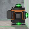 16-linjers laserpass | 4d 360° korslaser med 2st batterier och 3st fästen