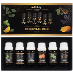 6-Pack Eteriska Oljor | Eukalyptus, Apelsin, Tea Tree, Mynta, Lavendel och Tall 10ml