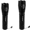 Uppladdningsbar ficklampa zoom t6 cree led 5w