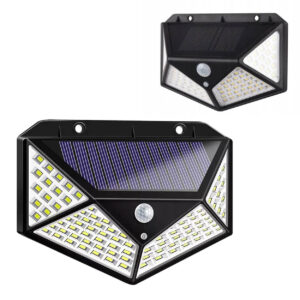 2-Pack Solcell Vägglampa med Rörelsesensor