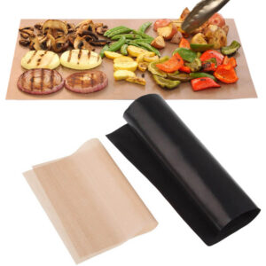 Återanvändningsbara Grillmattor | 2-Pack Non-Stick Grillmatta och Bakmatta