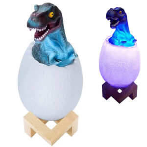 3D RGB LED Lampa Dinosaurie T-REX Nattlampa