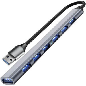 USB Hub 7 Portar | USB A till 1x USB 3.2 och 6x USB 2.0
