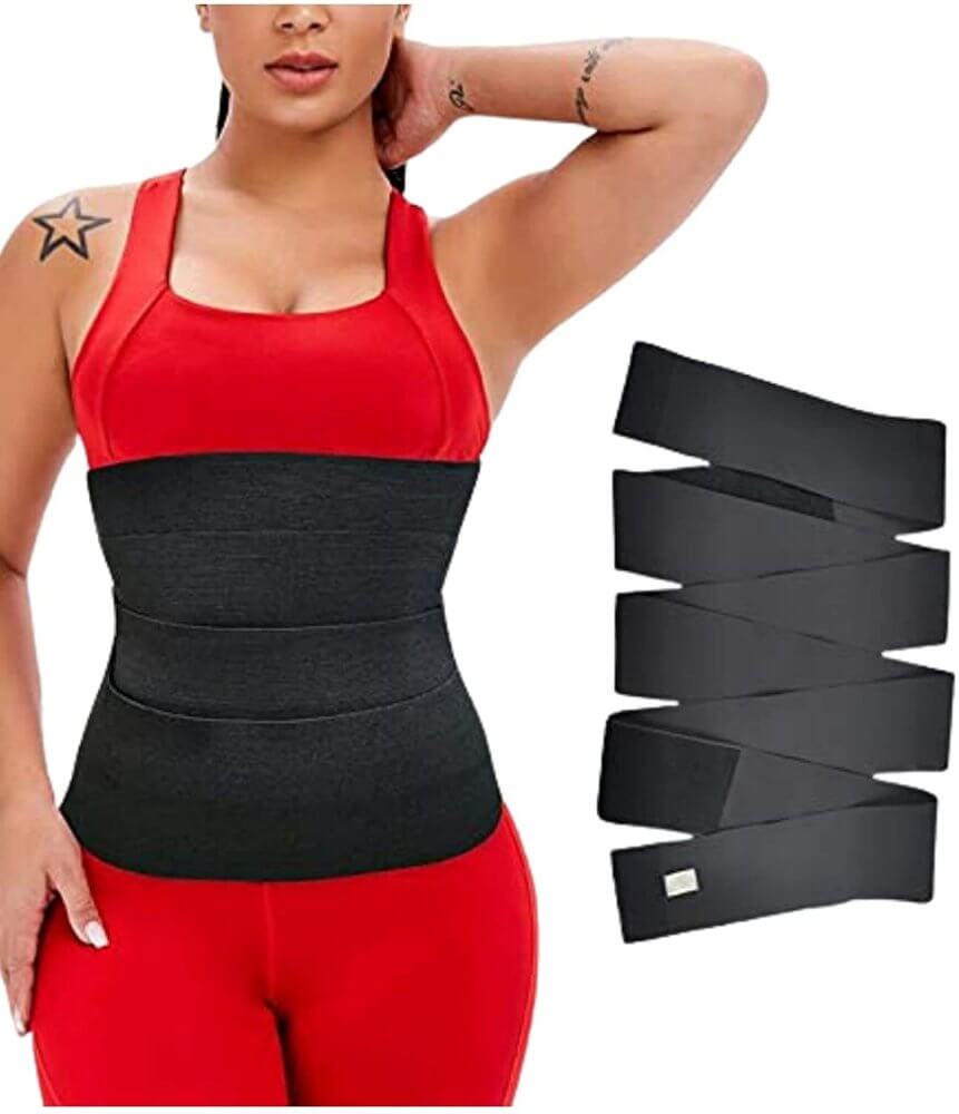 Free size waist shaper midjetränare 4m svart