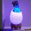 3d rgb led lampa dinosaurie t-rex nattlampa