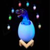 3d rgb led lampa dinosaurie t-rex nattlampa