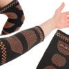 Armbågsstöd med kompression | värmeaktiverande kopparfibrer armbågsskydd