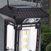Solcellslykta med fjärrkontroll och rörelsesensor