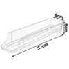 2-pack äggdispenser för kylskåp | ägglåda för 14 ägg transparent
