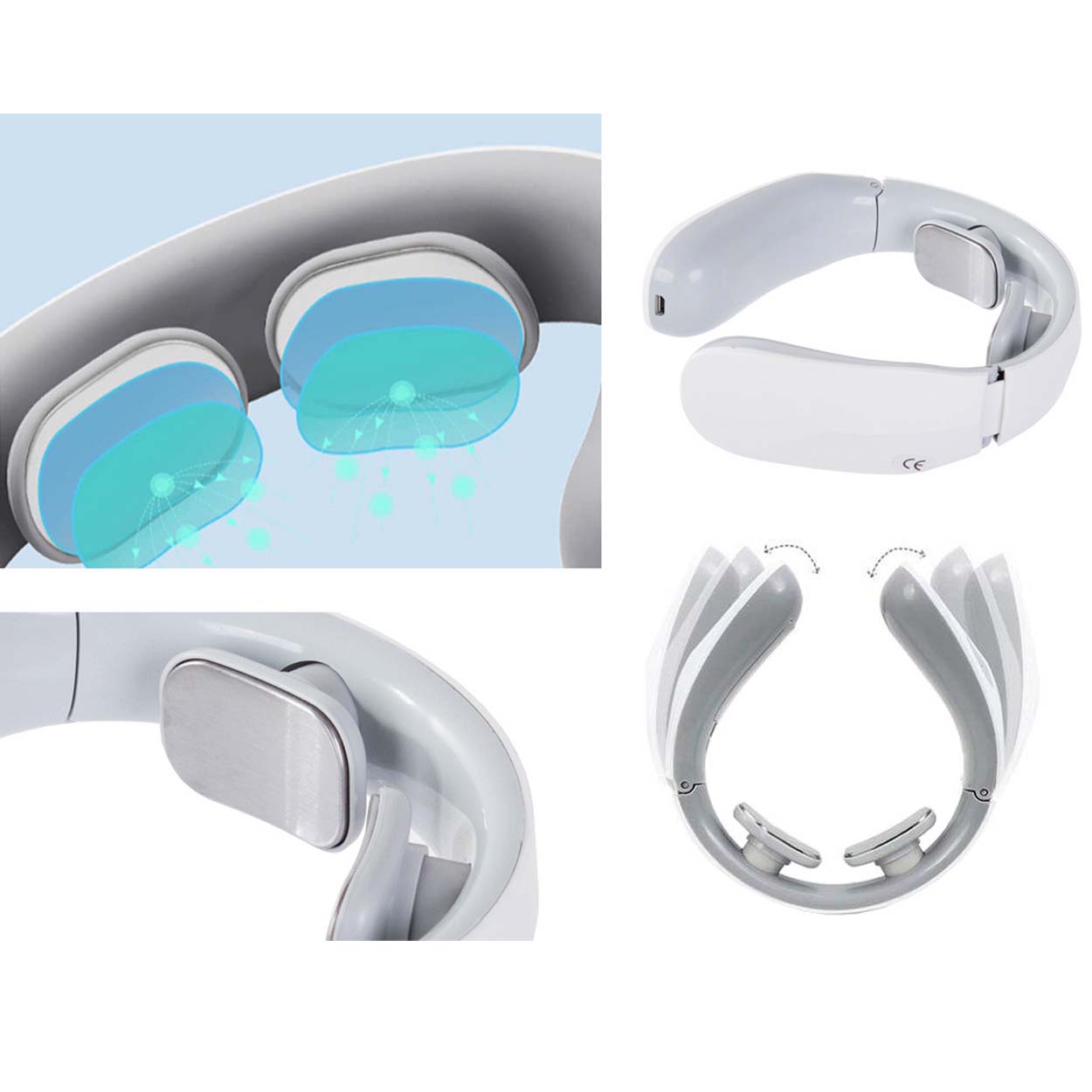 Elektrisk nackmassage | uppladdningsbar ems cervical massager - bild 8