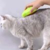 Katt- och hundborste med ånga - massageborste för djur