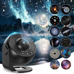 13-i-1 planetarium led galaxy lampa med stjärnhimmel