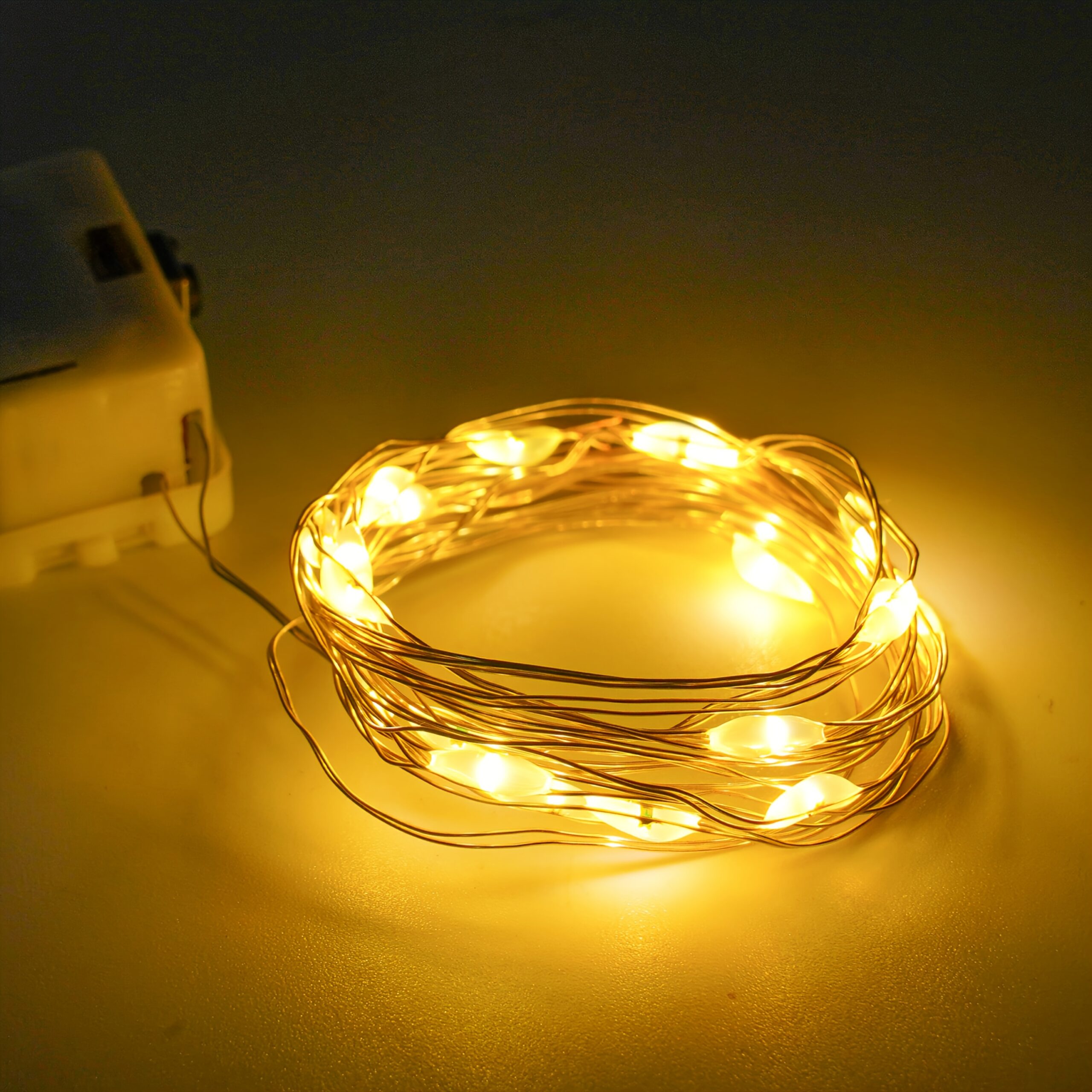 2st batteridriven led ljusslinga varm vit 1m - bild 9