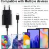 25w usb c snabbladdare med 1m typ c-kabel – kompatibel med samsung galaxy, iphone och ipad (usb-c) svart