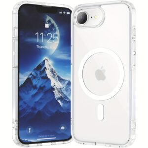 iPhone 16e Magnetiskt Mobilskal Magsafe Kompatibel Genomskinligt