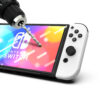 Kristallklart härdat skärmskydd för nintendo switch oled – 9h reptåligt glas med enkel, bubblfri montering