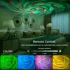 Mini roterande rgb nebula led projektor nattlampa