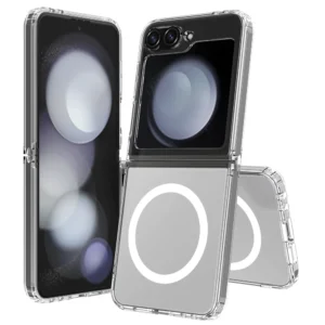 Galaxy Z Flip 6 Magnetiskt Mobilskal Magsafe Kompatibel Genomskinligt