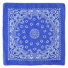 Dubbelsidig Bandana i 100% Bomull – Paisleymönster 55x55 cm, Blå