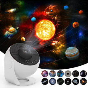 Stjärnprojektor med planetarium led galaxy lampa