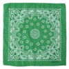 Dubbelsidig Bandana i 100% Bomull – Paisleymönster 55x55 cm, Grön
