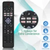 Philips kompatibel tv-fjärrkontroll ambilight | universal alla philips smart tv, led, lcd, hdtv, 3d