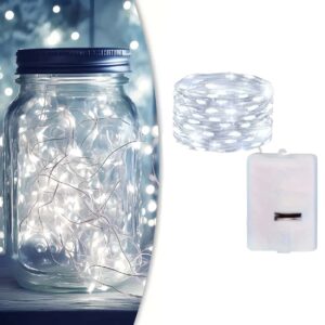 Batteridriven LED Ljusslinga Kall Vit 1m