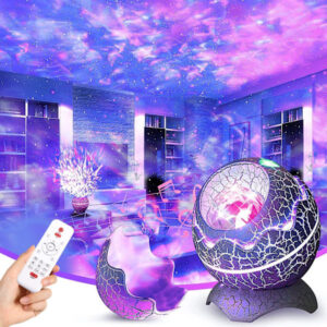 Dino Egg Galaxy Stjärnprojektor med Stjärnhimmel och Supernova Nebula