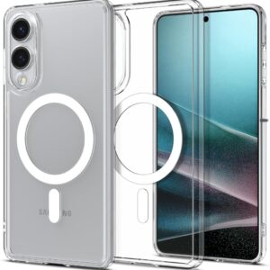Galaxy S25 Edge Magnetiskt Mobilskal Magsafe Kompatibel Genomskinligt