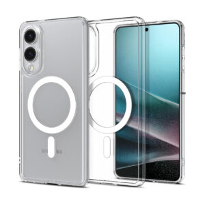 Galaxy S25 Edge Magnetiskt Mobilskal Magsafe Kompatibel Genomskinligt