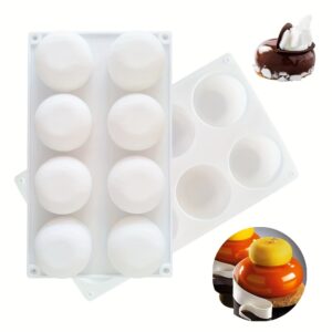 Silikonform Kupol 8 Hål – För Mini Cakes, Mousse & Choklad