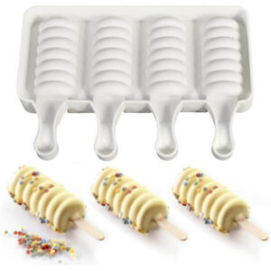 Twister Silikonform för Glass – 4 Fack Spiral | För Cakepops & Isglass