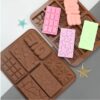 Silikon bakform 6 chokladkakor