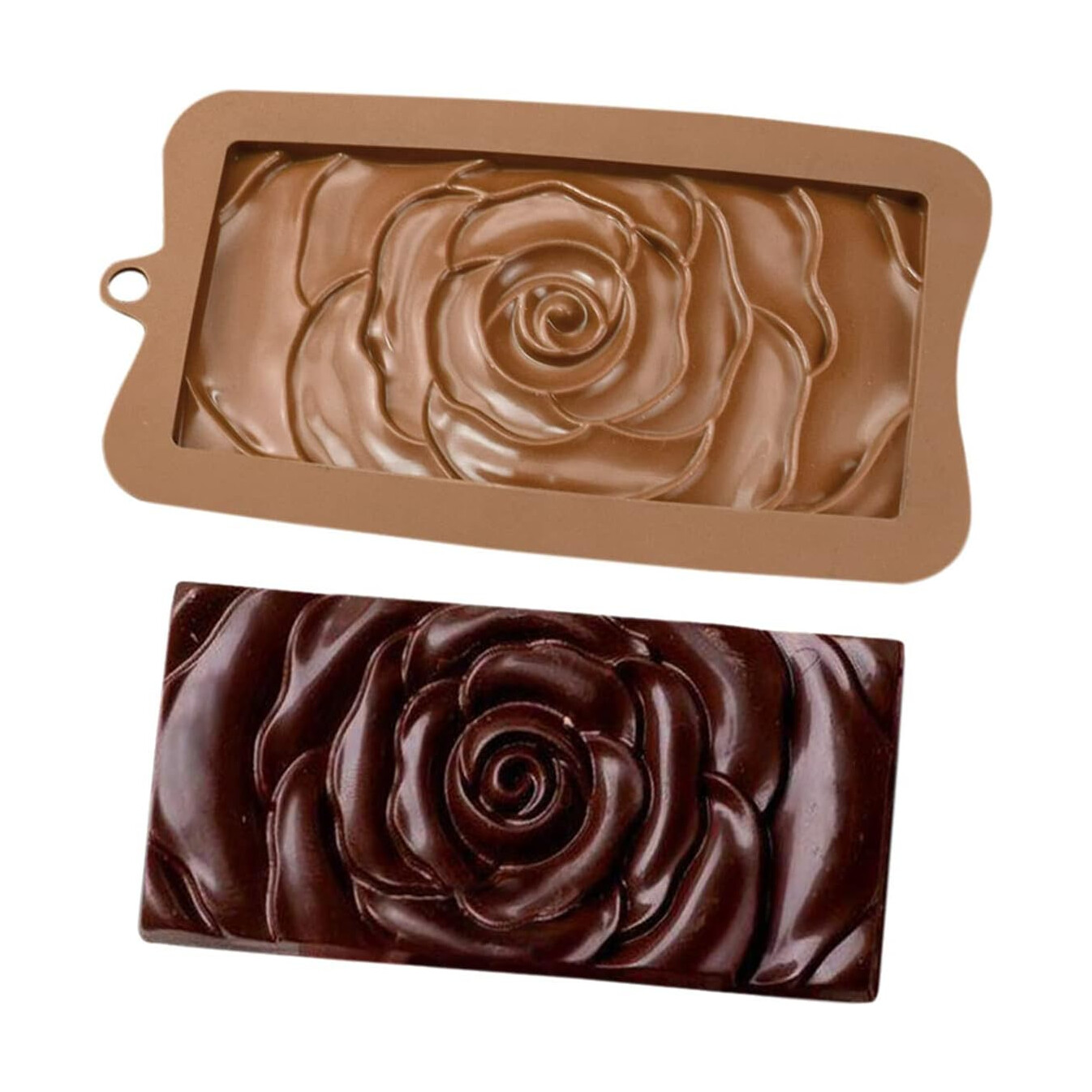 Bakform Silikon Chokladform för Chokladkaka med Ros