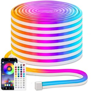 5m Smart RGB LED Neon Strip List USB Ljusslinga med App, Fjärrkontroll