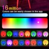 Rgb sunset lampa tripod med fjärrkontroll & app – 16 färger & ljuseffekter