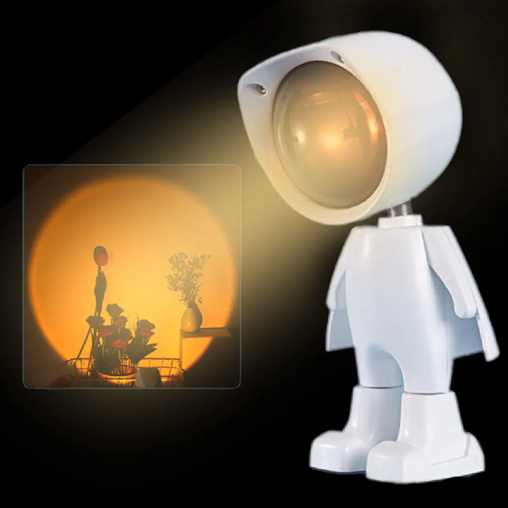 Mini trådlös sunset lamp solnedgångslampa med uppladdningsbart batteri - bild 8