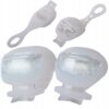 2st LED Cykellampor med Batteri Vit