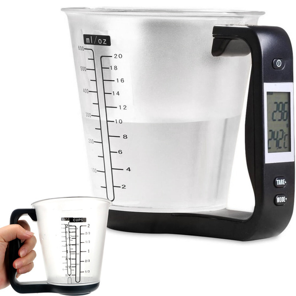 Digital Köksvåg Måttbägare med LCD-display - Precision 1kg/1g
