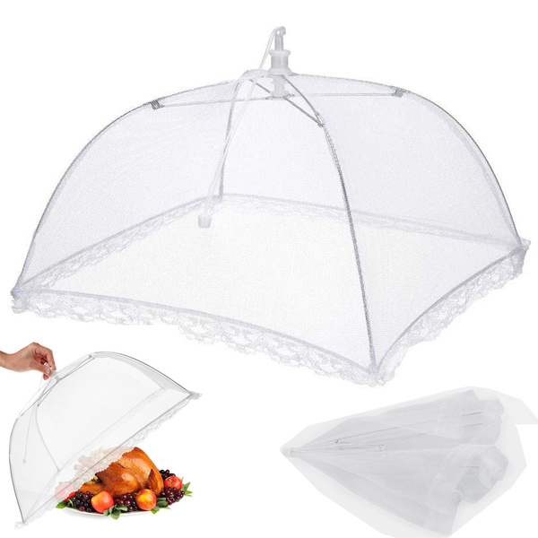 Insektsnät för mat och frukt - 40cm skydd för grill och picknick