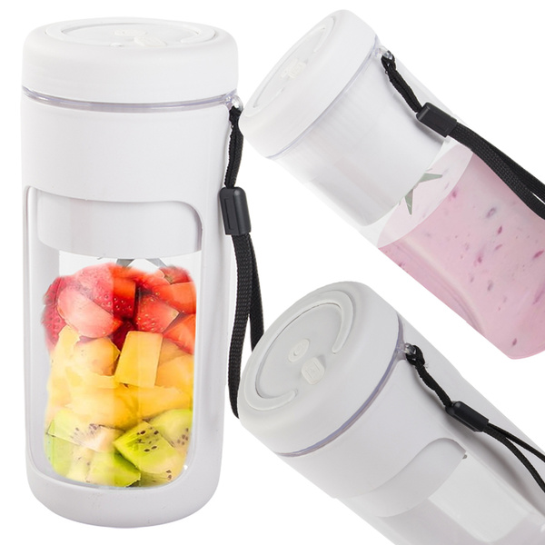 Trådlös bärbar usb smoothie blender & iskrossare vit
