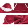 100% bomull oversize blanket snuggie röd