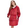 100% bomull oversize blanket snuggie röd