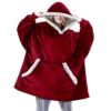 100% bomull oversize blanket snuggie röd
