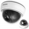 Dummy-kamera dome LED IR Large – realistisk låtsaskamera med blinkande röd LED, vägg- och takmontering