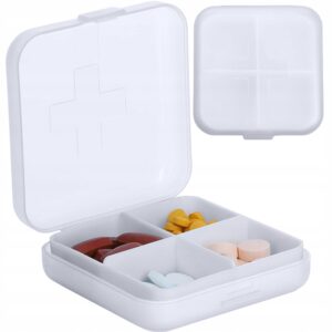 Dosett Pillerask för Medicin och Vitaminer Vit