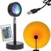 Solnedgångslampa Sunset Lamp Stämningsbelysning RGB Fjärrkontroll