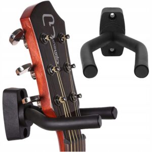 Väggmonterad gitarrhållare – justerbart väggfäste med mjuka armar för gitarr, bas & ukulele